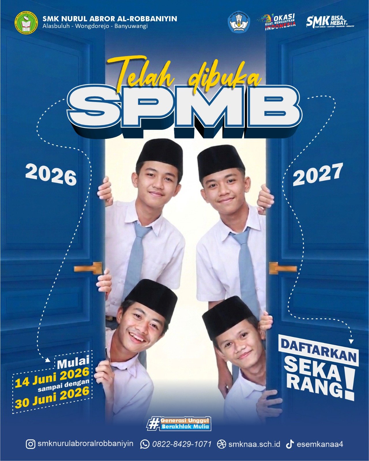 SMK Nurul Abror Al Robbaniyin Resmi Membuka Sistem Penerimaan Murid Baru Tahun Ajaran 2026
